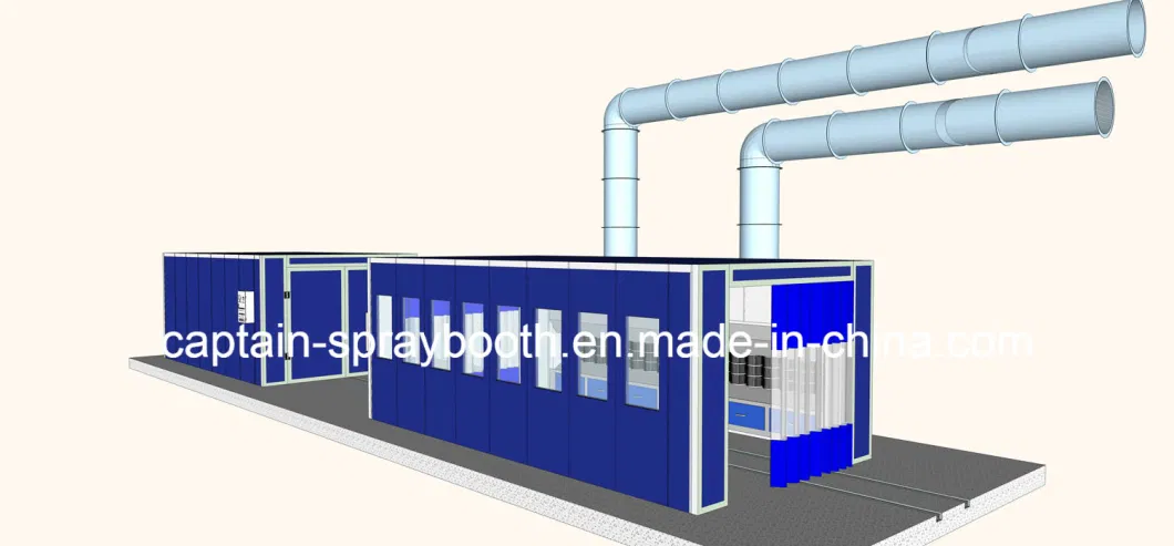 Powder Spray Coating Booth with High Temperature Baking Oven