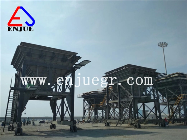 Jetty Use Double Truck Bulk Cargo Dedusting Loading Unloading Hopper